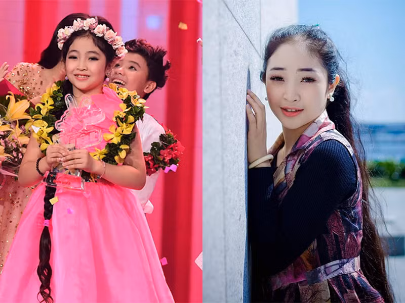 “Công chúa tóc mây” Trịnh Nguyễn Hồng Minh đăng quang Giọng hát Việt nhí 2015 khi mới 9 tuổi. Sau cuộc thi, em ngày càng xinh xắn. Ảnh: Dân Việt