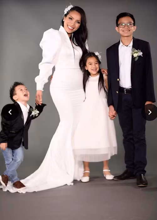 Các nhóc tì nhà nữ ca sĩ đều ngoan ngoãn, đáng yêu.