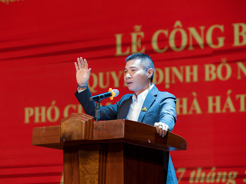 Tại buổi công bố bổ nhiệm, Công Lý phát biểu: "Tôi cảm ơn sự tin tưởng của ban giám đốc Sở, ban giám đốc Nhà hát. Tôi sẽ cố gắng hết sức mình, góp tài năng và sự cống hiến để giúp Nhà hát được phát triển hơn nữa và được nâng lên tầm cao mới".