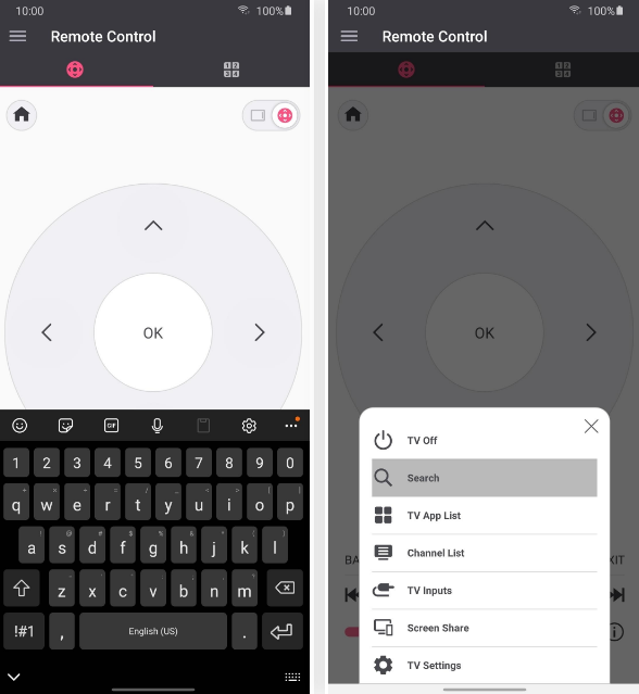 Đảm bảo smartphone của bạn ở trên cùng mạng Wi-Fi với TV, sau đó mở ứng dụng. Cung cấp cho ứng dụng quyền cần thiết, chọn TV của bạn trong cửa sổ bật lên. Sau khi ghép nối, chọn nhập văn bản với ứng dụng sẽ hiển thị bàn phím.