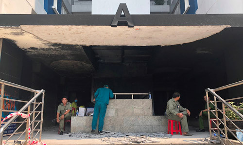 Am anh tro ve can ho sau vu chay chung cu Carina Plaza