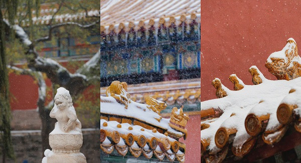 Thêm vào đó, vẻ tịch mịch vốn có của Cố Cung càng hoàn thiện nét đẹp ngày tuyết.