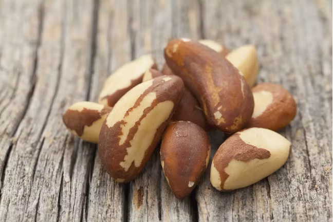 Hạt quả hạch Brazil chứa hơn 6.600 pCi / kg phóng xạ và hầu hết các bức xạ đi vô hại qua cơ thể. (Lưu ý: 1pCi/kg (1 pico Curie trên 1 kilogam – đơn vị đo lường phóng xạ; 1Ci = 3,7x 1010Bq)