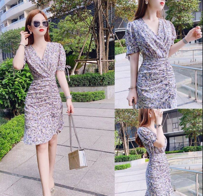 Mẫu váy hoa này được thiết kế đơn giản nhưng khá tinh tế và cuốn hút. Ảnh: tctc.