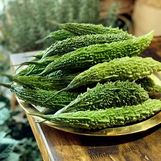 Khi ăn mướp đắng, bạn không nên kết hợp với tôm. Ảnh: ajumagarden.