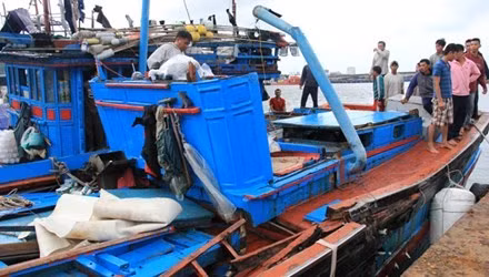 Phan doi tau Trung Quoc vo nhan dao dam tau ca Viet Nam