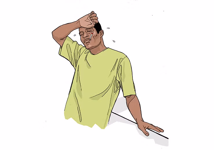 5. Sốt thường xuyên Ung thư ảnh hưởng đến hệ thống miễn dịch dẫn đến sốt thường xuyên và dường như không có lý do nào cả. Tình trạng này phổ biến hơn trong các giai đoạn sau của một số bệnh ung thư nhưng nó xuất hiện sớm trong các bệnh ung thư máu bao gồm ung thư hạch và bệnh bạch cầu.