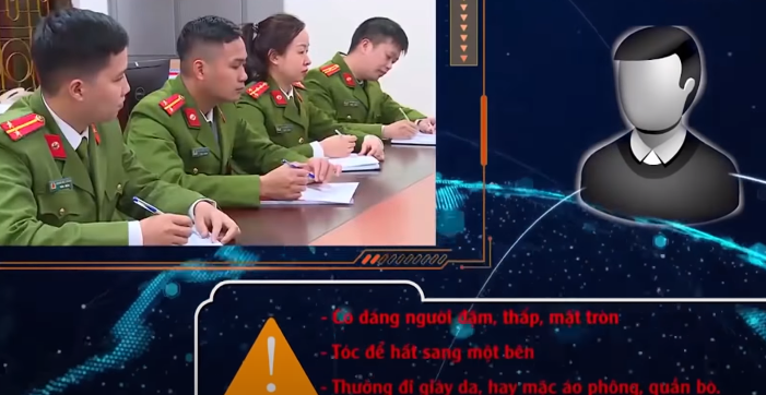 Qua nghiên cứu, tổng hợp trình báo của các bị hại đều đưa ra mỗi số chung đặc điểm nhận dạng của một đối tượng được xem là đối tượng cầm đầu. Đó là một thanh niên có dáng người đậm, thấp, mặt tròn, tóc để hất sang một bên thường đi giày da hay mặc áo phông, quần bò. 