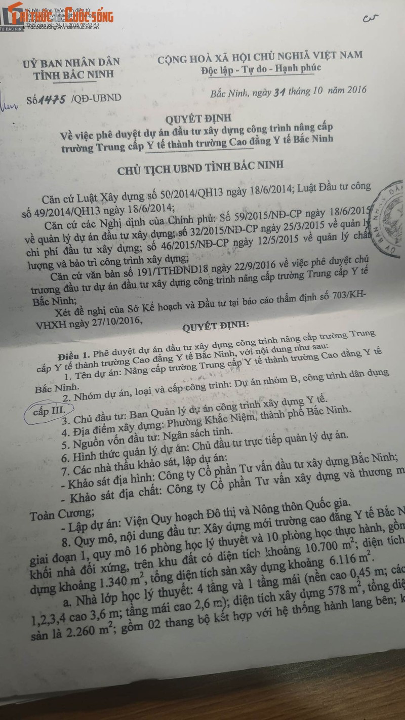 Nhieu dau hieu vi pham tai BQLXD dan dung va cong nghiep: Sao Bac Ninh chua tra loi?