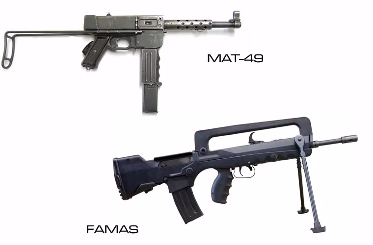 Súng trải qua thời kỳ “thai nghén” khá dài, các nhà thiết kế của Pháp gặp khá nhiều khó khăn trong việc theo đuổi thiết kế súng theo kiểu “bullpup”. Quá trình phát triển kéo dài từ năm 1952 cho đến cuối năm 1978, loại súng này mới được chấp nhận vào trang bị thay cho khẩu MAT-49. Với thời gian phát triển này FAMAS xứng đáng nhận danh hiệu là súng trường tiến công có thời gian phát triển lâu nhất thế giới.