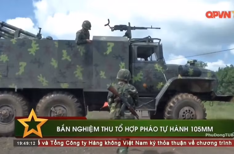 Theo kênh Quốc phòng Việt Nam, trong hai ngày mùng 9-10/8, tại Trường bắn Quốc gia Khu vực 3, Tổng cục Kỹ thuật và các đơn vị trực thuộc Bộ Quốc phòng đã bắn nghiệm thu tổ hợp pháo tự hành 105mm phiên bản cải tiến.