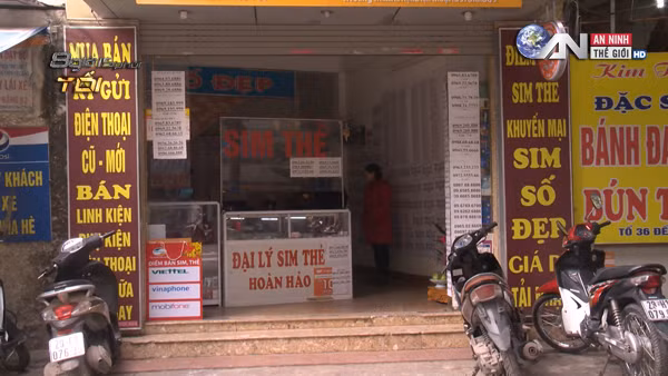 Cửa hàng điện thoại - sim thẻ của chị Hoàn, nơi xảy ra vụ trộm do đối tượng Lê Văn Lâm gây án.