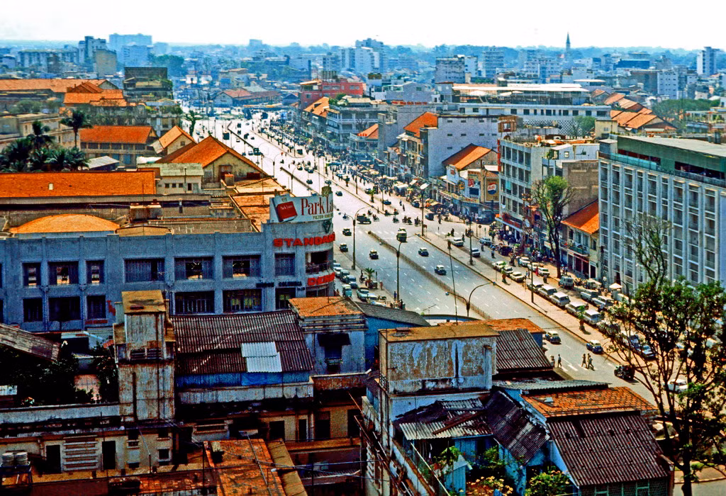 Đại lộ Lê Lợi nhìn từ trên cao.