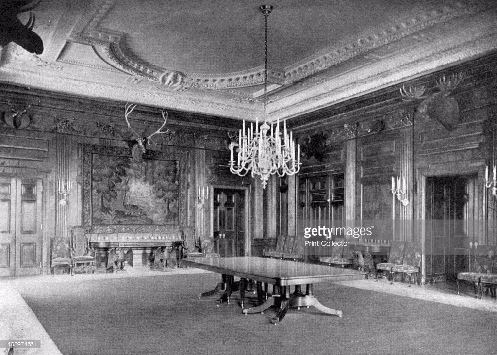 Phòng ăn của Nhà Trắng, năm 1908. Ảnh: GettyImages.