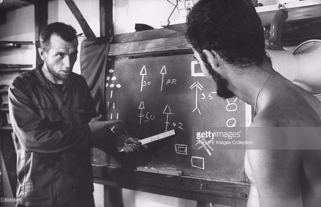 Hai phần tử lưu vong bàn bạc về chiến lược tấn công khi đổ bộ vào Cuba.