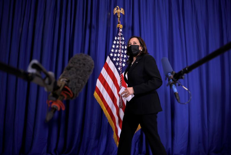 Phó Tổng thống Kamala Harris chuẩn bị có bài phát biểu trước các nữ doanh nhân tại khách sạn Sofitel Mexico City Reforma, Mexico City, hôm 8/6.