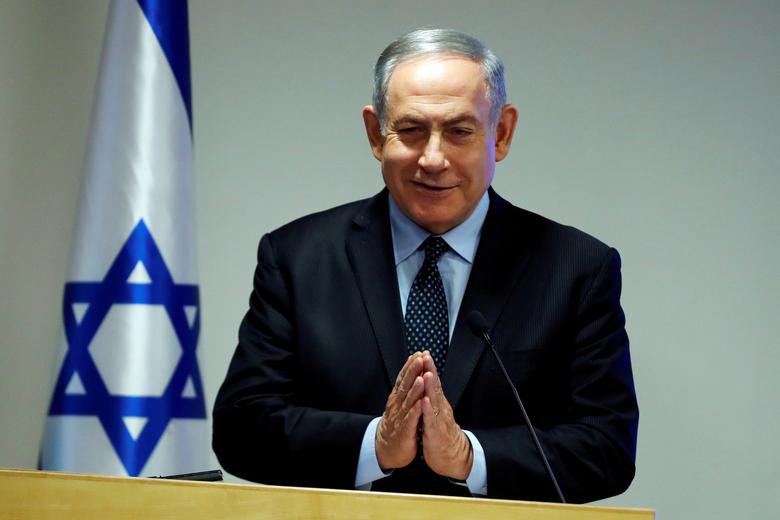 Được biết, ông Netanyahu là người đứng đầu chính phủ đầu tiên trong lịch sử Israel phải hầu tòa. Ảnh: Reuters.