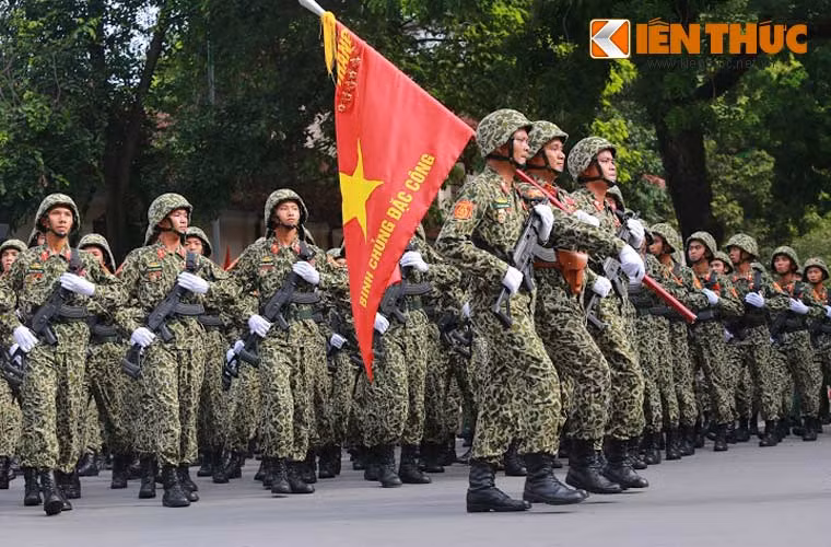 Đội hình chiến sĩ Binh chủng Đặc công - binh chủng chiến đấu đặc biệt tinh nhuệ của Lục quân Quân đội Nhân dân Việt Nam, do Bộ Tổng Tham mưu trực tiếp quản lý, chỉ đạo.