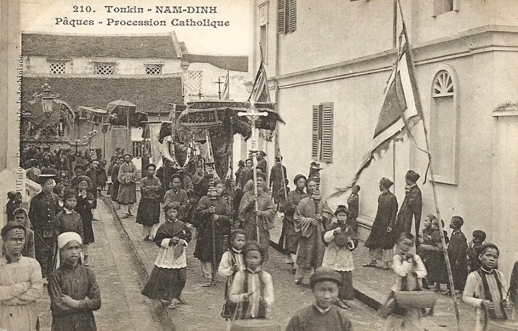 Đám rước lễ Phục Sinh tại Nam Định. Ảnh tư liệu.