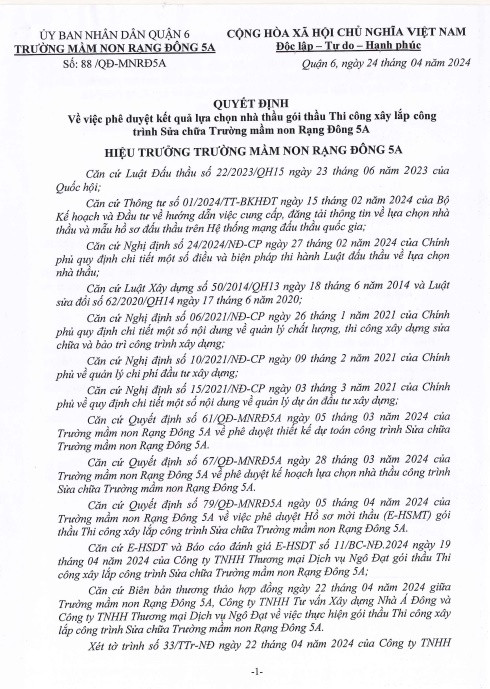 TP HCM: Một tháng 9 gói thầu sửa chữa trường học về tay Nhà Á Đông TP HCM: Mot thang 9 goi thau sua chua truong hoc ve tay Nha A Dong