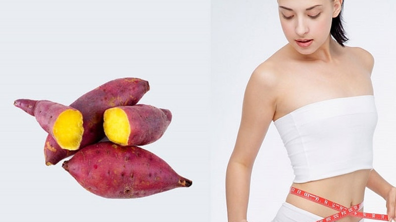 Khoai lang có chứa hàm lượng kcal thấp. Ước tính trong 100g khoai lang sẽ có chứa khoảng 112 kcal, cùng với khoảng 26g tinh bột, 2g chất đạm cùng với các loại chất xơ, chất béo, vitamin A, vitamin B6. Lượng tinh bột này trong khoai lang đáp ứng nhu cầu vận động cần thiết của cơ thể mà không sợ dư thừa, làm tích tụ chất béo. Ảnh minh họa