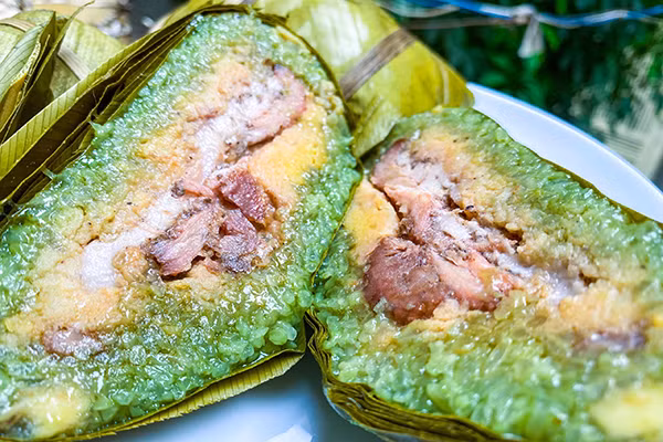 Bi quyet goi banh chung deo thom, dam da huong vi Tet-Hinh-3