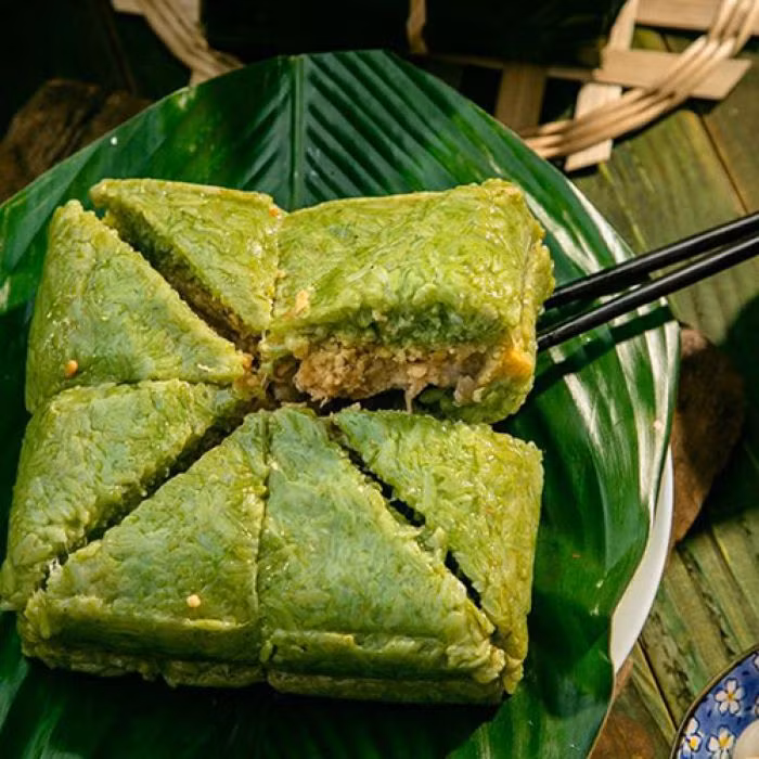 Bi quyet goi banh chung deo thom, dam da huong vi Tet-Hinh-2