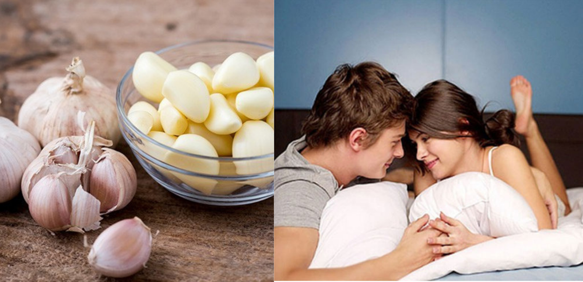  Cải thiện rối loạn cương dương: Tỏi chứa allicin và axit nitric giúp tăng lưu lượng máu đến mô, giảm tình trạng hạ huyết áp bằng cách thư giãn mạch máu. Không có đủ lưu lượng máu đến dương vật khiến nam giới yếu sinh lý. Từ đó giúp kéo dài "cuộc yêu". Ảnh minh họa