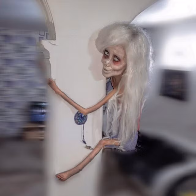 Cô gái trông hệt như xác sống và sự thực rợn người - Hình 2 Co gai trong het nhu xac song va su thuc ron nguoi-Hinh-2