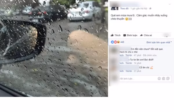 Chỉ cách đây hơn một tuần, người Hà Nội nói riêng và cộng đồng mạng cả nước còn rần rần than khóc vì trời nắng nóng. Với nhiệt độ lên đến 40 - 41 độ, có thể nướng thịt, chiên trứng, nấu mì... thì ai cũng mong đợi mưa, thậm chí hò hét cầu mưa... Thế nhưng, ngay buổi sáng hôm nay, người Hà Nội đã phải than trời vì mưa giông quá to, gây ngập lụt khắp nơi. Việc đi học, đi làm và sinh hoạt của người Hà Nội cũng gặp không ít khó khăn.