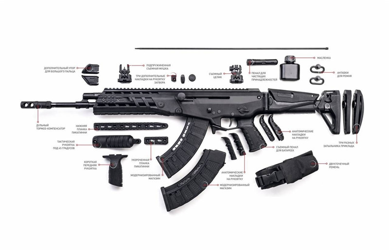 Cần lên đạn vẫn nằm ở chỗ cũ mặc dù thân súng đã có sự nâng cấp đáng kể. Khe thoát vỏ đạn có thể bố trí ở bên trái hoặc bên phải để phù hợp với cả người thuận tay trái lẫn tay phải, nó dường như hoán đổi được vị trí một cách dễ dàng.