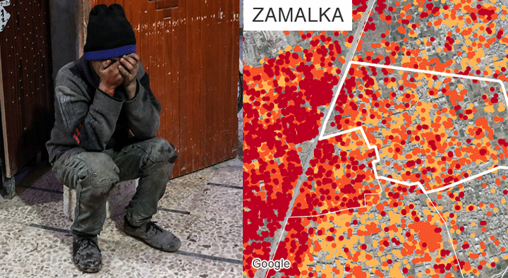 Nỗi đau của người dân ở Zamalka.