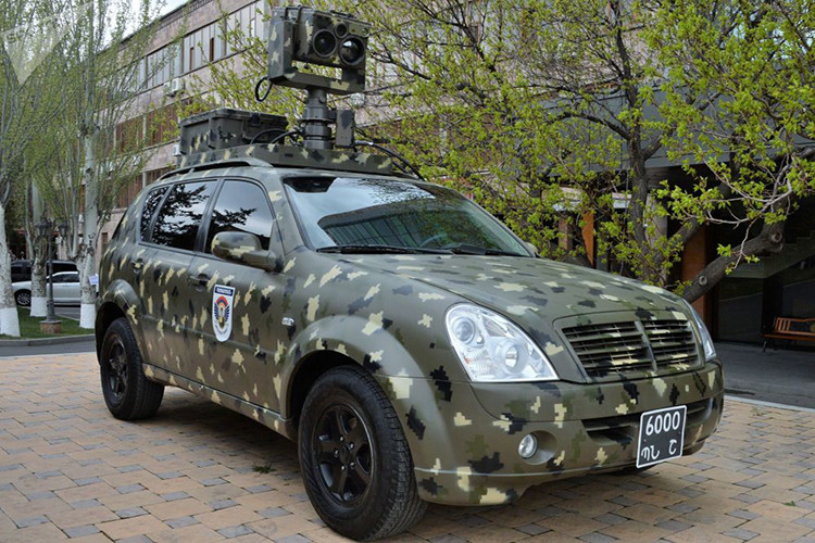 Một mẫu xe trinh sát dã chiến trên nền tảng xe SUV do Armenia tự phát triển. Nguồn ảnh: RIA.