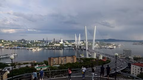 Thành phố Vladivostok ở vùng Viễn Đông của Nga.