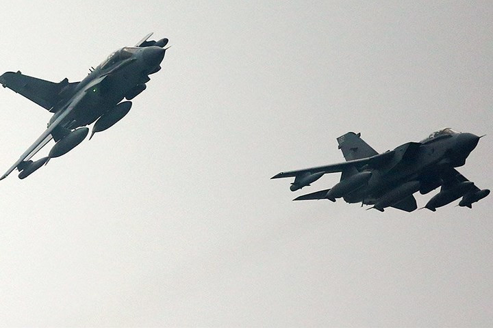 Máy bay chiến đấu Tornado của không quân Anh có năng lực mang nhiều loại bom và tên lửa. Ảnh: Getty.