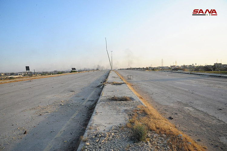 Ở thời điểm hiện tại, chính quyền Damascus đã gần như hoàn tất chiến dịch “Thép Damascus” với mục tiêu chính là giải phóng hoàn toàn phía đông thủ đô Syria. Ảnh: Sana.