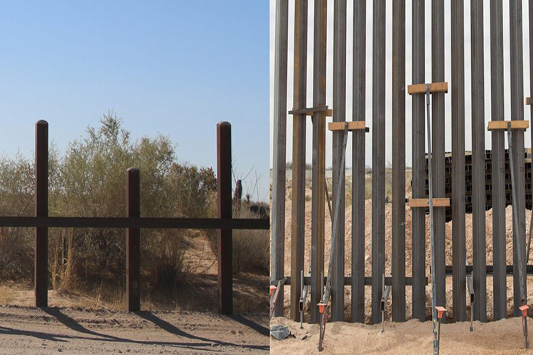 Cận cảnh bức tường thép của ông Trump tại biên giới Mỹ-Mexico, trông nó có vẻ không hoành tráng như tưởng tượng của một số người. Ảnh: Business Insider.