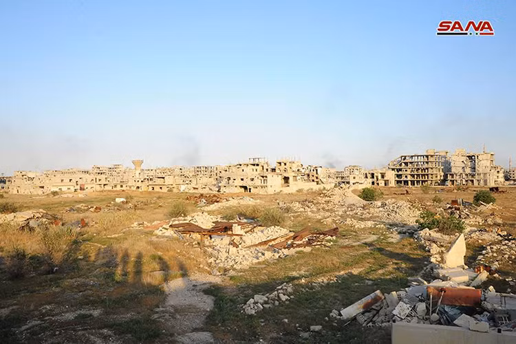 Điều này ít nhiều giúp cho Quân đội Syria giảm thiểu tổn thất về mặt quân số lẫn trang bị hiện tại, nhằm chuẩn bị cho các chiến dịch giải phóng mowisi ở miền nam nước này mà trọng điểm là ở Daraa. Ảnh: Sana.