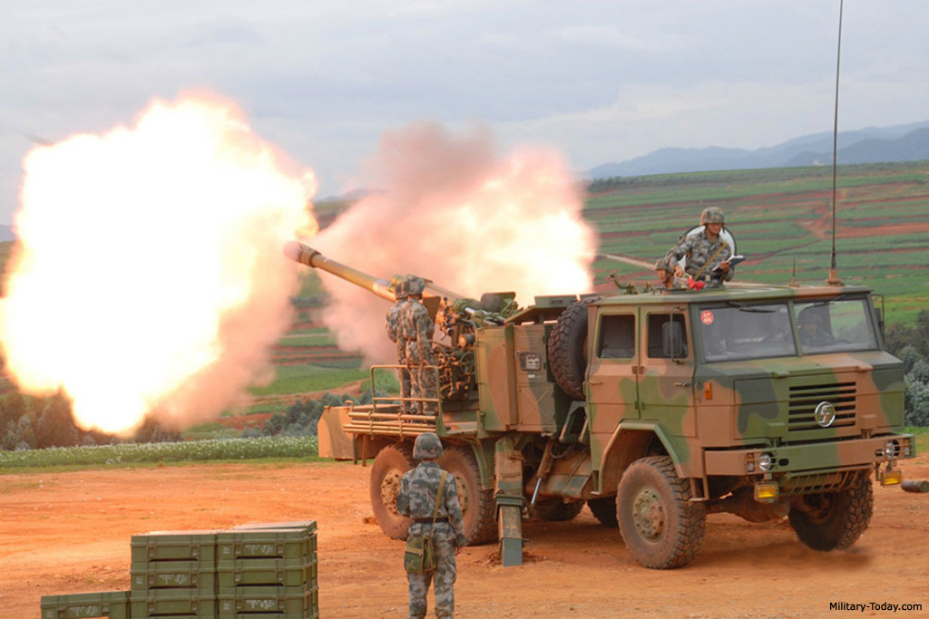 Tầm bắn của CS/SH-1 xem ra cũng tương đương PCL-09 với tầm bắn tối đa 18km với đạn nổ phá mảnh tiêu chuẩn, tăng lên 22-27km với đạn có trợ lực tăng tầm. Nguồn ảnh: Military-Today