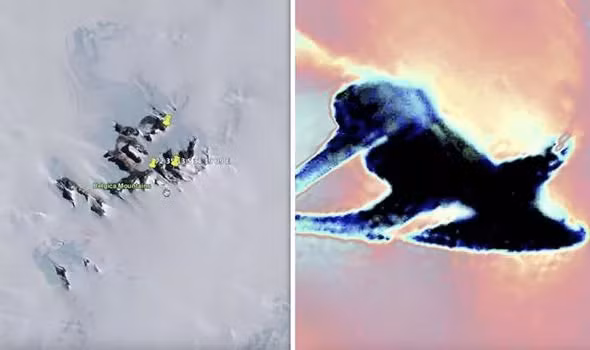 Sông băng tan chảy, lộ vật thể bí ẩn kỳ lạ Song bang tan chay, lo vat the bi an ky la