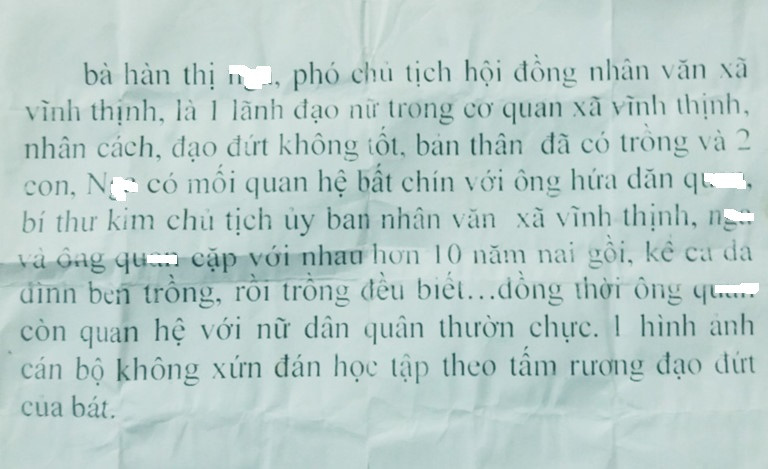 2 “quan xa” Vinh Thinh - Bac Lieu bi to quan he bat chinh: Chieu boi nho cu mem?