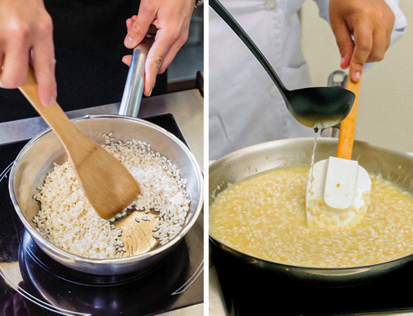 Không chiên gạo trước khi nấu cháo. Nhiều người cố gắng ninh thật lâu để cháo sánh mịn song đây không phải cách ưu việt nhất. Để cháo sánh và đậm vị, bạn nên chiên gạo với dầu, gia vị trước khi ninh chín.