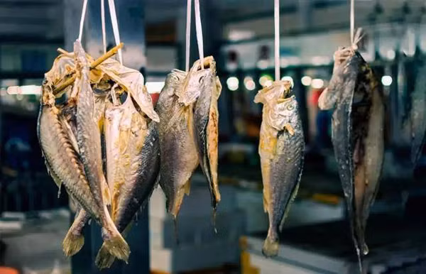 Cá muối. Cá muối được sơ chế bằng cách ướp cá sống với muối biển. Quá trình này, các thành phần trong muối phản ứng với cá, khiến lượng dimethyl nitrit trong chúng tăng cao.