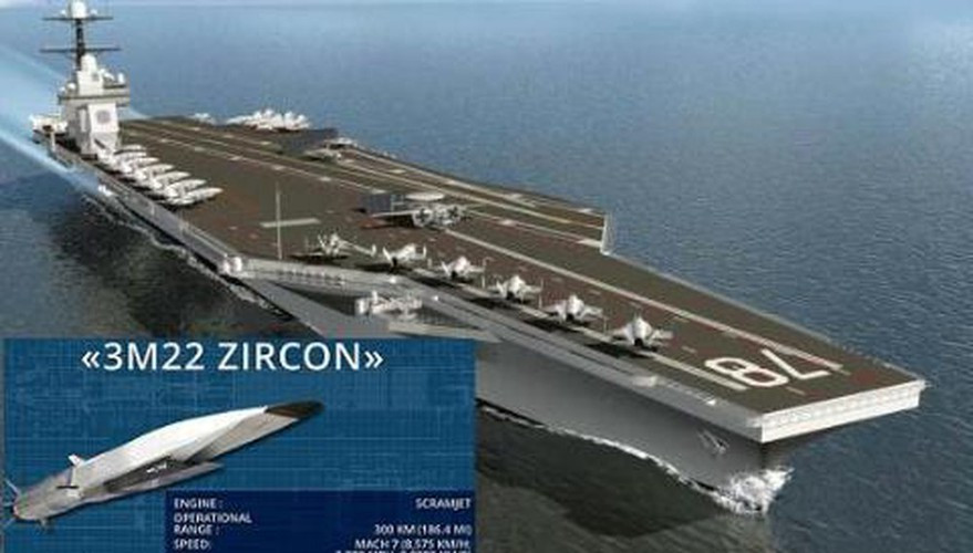 Theo những thông số lý thuyết, tên lửa 3M22 Zircon có thể đạt tới tốc độ Mach 8, tầm bắn tối đa 800 km, tức là nó có khả năng tấn công từ ngoài tầm tác chiến của tiêm kích hạm trên tàu sân bay.