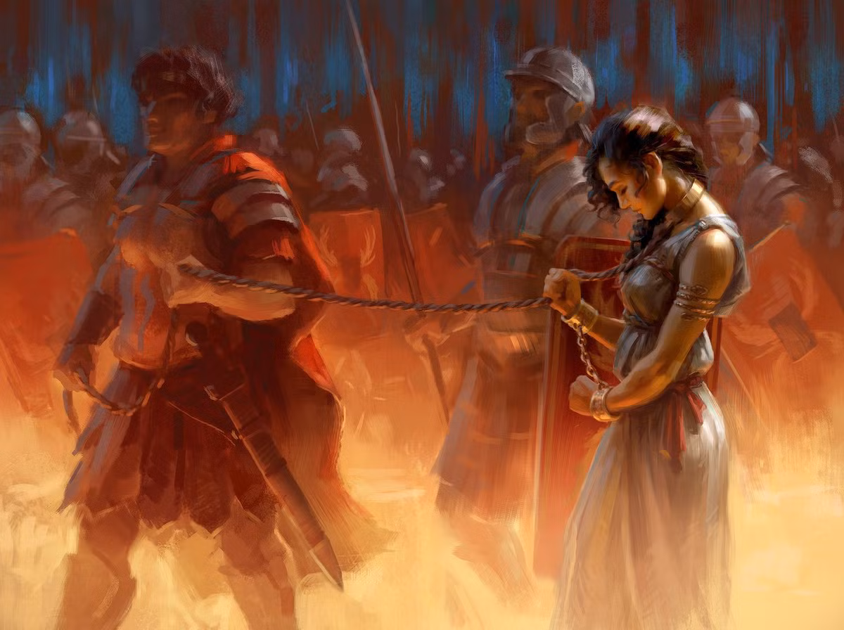 Từng là một nữ hoàng quyền lực và cao quý, Zenobia phải đeo dây xích và bị dắt đi khắp các con phố ở Rome khi trở thành tù binh của kẻ thù. Một số tài liệu viết rằng, Zenobia chết ở Rome trong năm đó. Nguyên nhân tử vong của bà là một ẩn số.