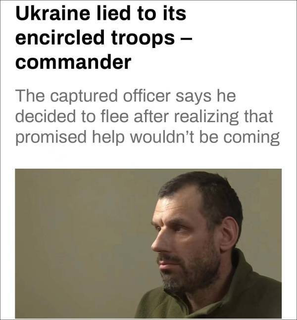 Trước đó vào ngày 8/5, chỉ huy Lữ đoàn Thủy quân lục chiến 36 của Ukraine Baranyuk, người bị Quân đội Nga bắt giữ, đã trả lời trong một cuộc phỏng vấn với Russia Today (RT) rằng, vũ khí do Anh và Mỹ cung cấp là "vô dụng"; đặc biệt là khi chiến đấu trong đô thị, tên lửa Javelin luôn có thứ gì đó cản đường phóng. Còn tên lửa NLAW cũng có vấn đề, khi thời tiết lạnh, pin của nó sẽ chóng hết điện.