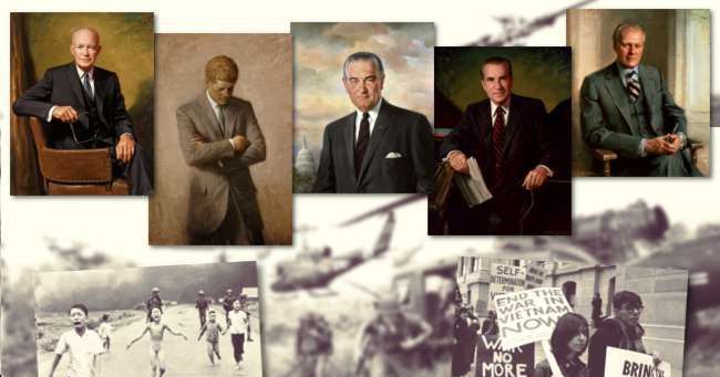 Đối với Mỹ, cuộc chiến tranh tại Việt Nam đã thành một chương buồn trong lịch sử của họ. 5 đời Tổng thống Mỹ với 4 chiến lược chiến tranh tại Việt Nam lần lượt phá sản.