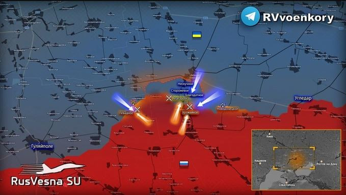 Trên hướng Mỏm đá Vremevsky (khu vực Nam Donetsk), Quân đội Ukraine đã tập trung lực lượng, cố gắng chọc thủng tuyến phòng ngự của quân Nga tại đây. Đặc biệt là sau khi quân Nga “âm thầm” mở cuộc tấn công dữ dội vào Kupyansk, trên hướng Kharkov. 