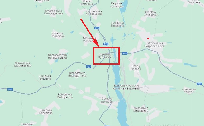 Với địa lý tự nhiên là con sông Seversky Donets cùng hỏa lực không quân và pháo binh của Nga sẽ bao vây sườn bên trái của quân Ukraine tại Kupyansk; đồng thời các cây cầu dọc sông sẽ bị phá hủy và mối đe dọa tấn công vào Kharkov, sẽ không cho các đơn vị Ukraine tăng viện cho Kupyansk.