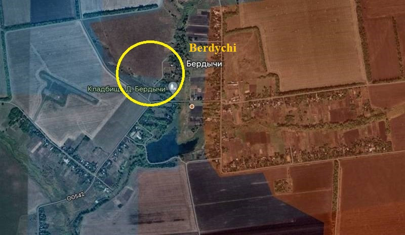 Chỉ huy đơn vị xe tăng Nga không cho biết trận chiến đấu này xảy ra ở đâu và khi nào, nhưng xét theo đoạn video được tung lên mạng xã hội, nó xảy ra vào ngày 5/3, ở một khu vực nào đó tại làng Berdychi, phía đông bắc thành phố Avdiivka.